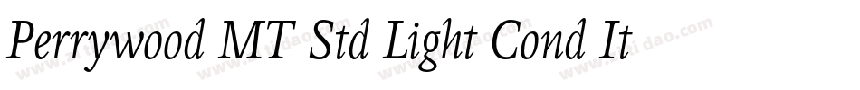Perrywood MT Std Light Cond It字体转换